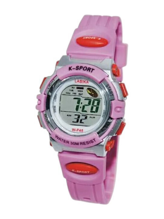 Digital Womens Watch 35mm Battery with Rubber Strap