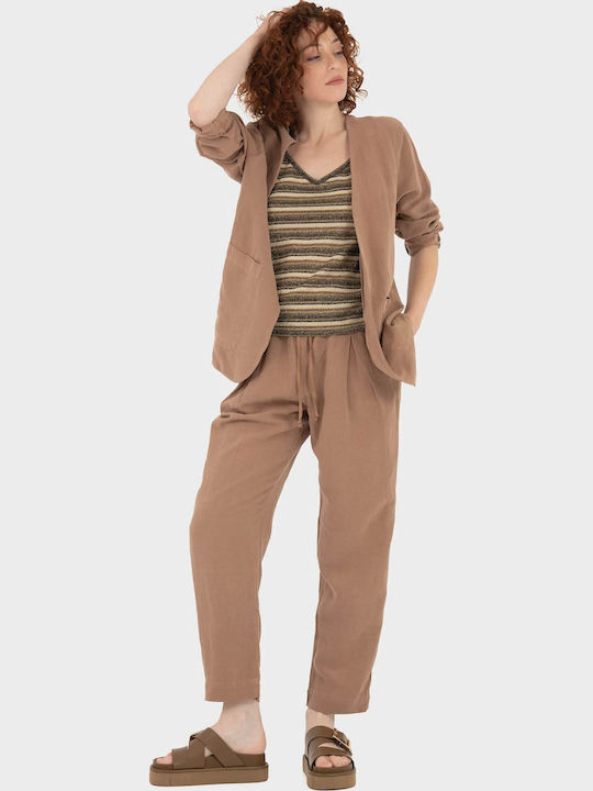 Deha Deha Damen Blazer Hellbraun