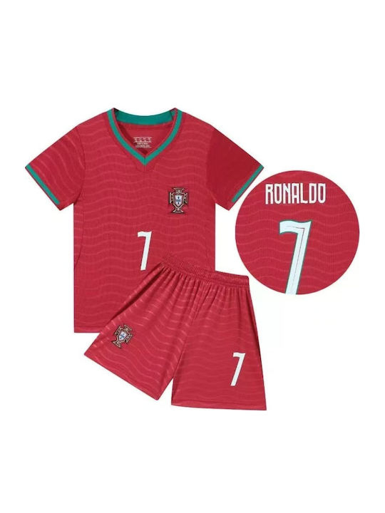 King Детски Комплект Футбол Ronaldo Mundial 2026 Национален Отбор На Португалия Home