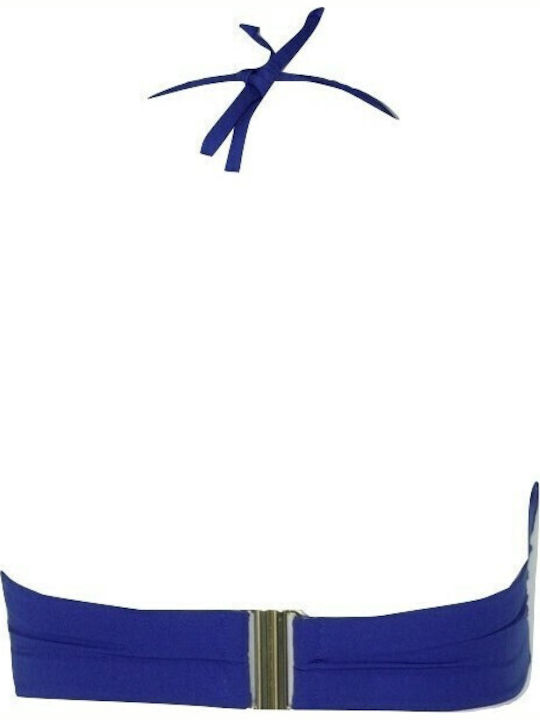 Strapless Bikini Top D Cup Μπλε Ρουά