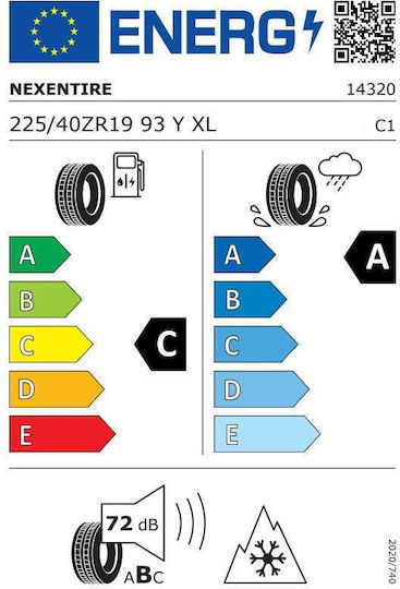 Nexen N Blue 225/40R19 93N XL Anvelopă 4 Anotimpuri pentru Mașină de Pasageri