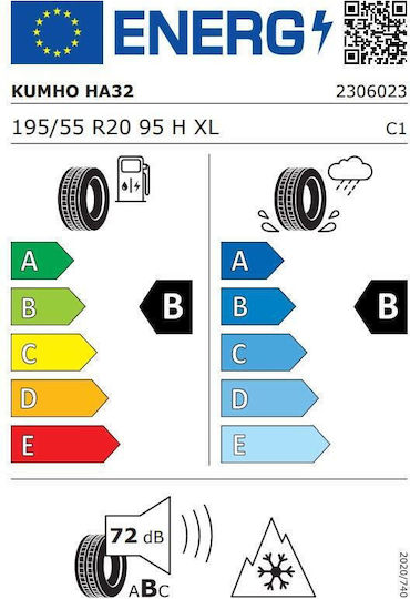Kumho HA-32 195/55R20 95H XL Allwetterreifen für Passagierfahrzeuge