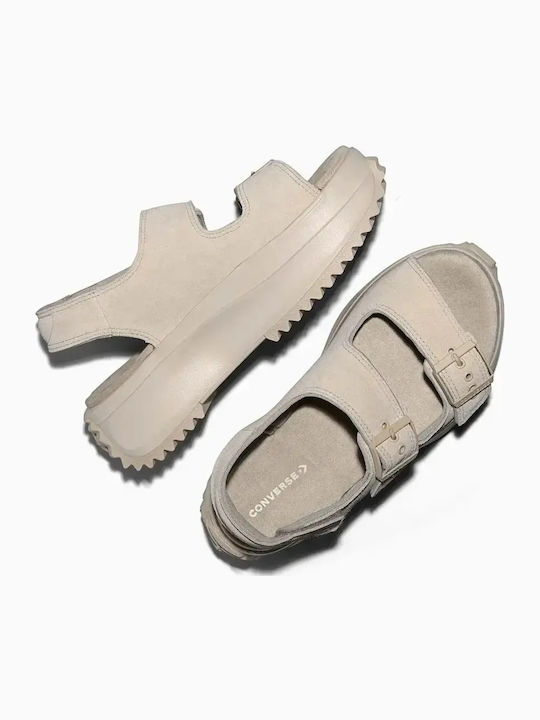 Γυναικεία Σανδάλια Flatforms Μπεζ