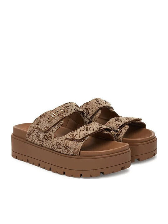 Γυναικεία Σανδάλια Flatforms Μπεζ