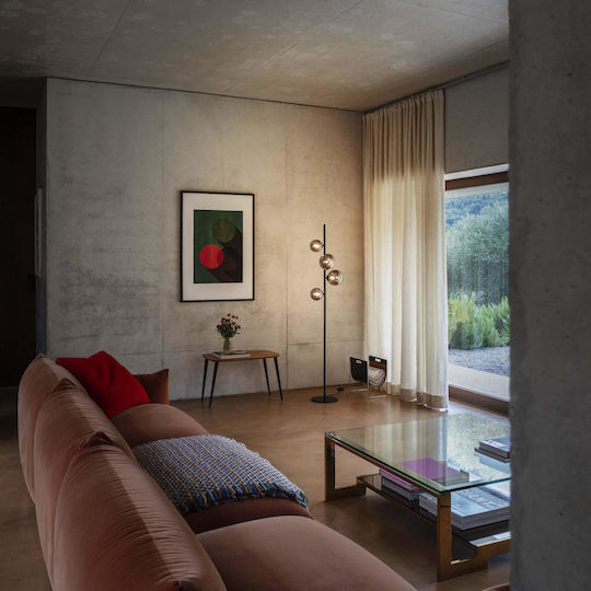 Ideal Lux Perlage Lampă de Podea Î164cm. Portocaliu Ideal Lux Perlage Lampă de Podea Î164cm. Portocaliu