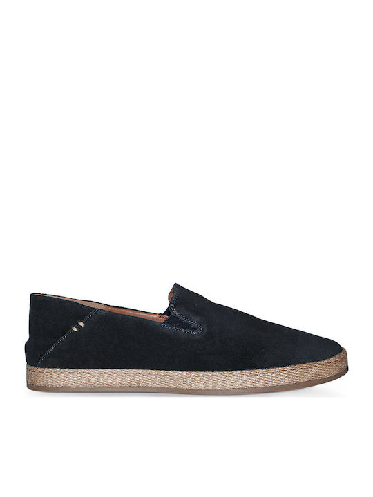 Leder Herren Mokassins in Blau Farbe