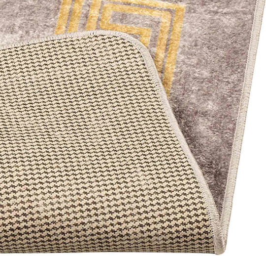 vidaXL Marsa Non-Slip Rectangular Gray Rug 100x300cm