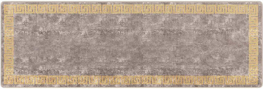 vidaXL Marsa Non-Slip Rectangular Gray Rug 100x300cm