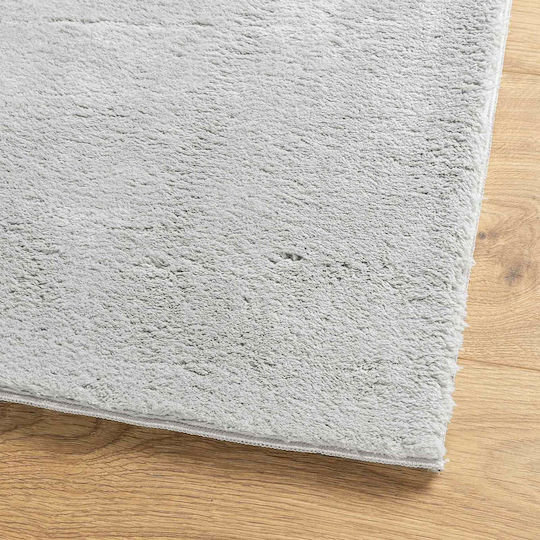 vidaXL vidaXL Non-slip Rectangular Grey Living Room Rug 400x80cm