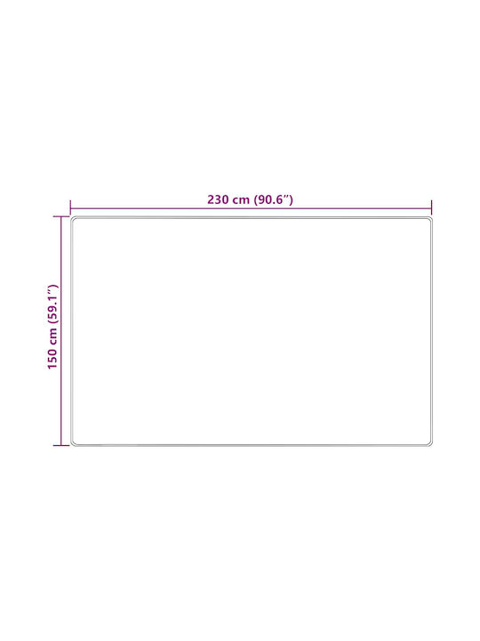vidaXL Marsa Non-Slip Rectangular Sand Rug 150x230cm