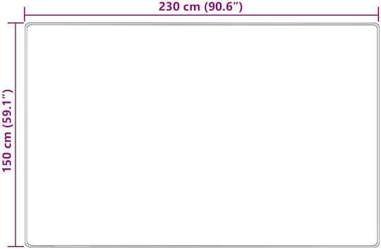 vidaXL Marsa Неплъзгащ Се Килим Правоъгълен Пясъчен 150x230см