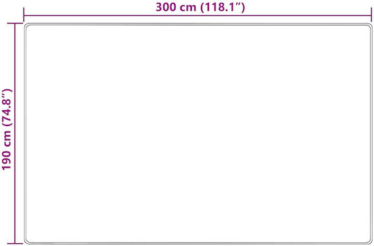 vidaXL Marsa Covor Antiderapant Rectangular Galben 190x300cm