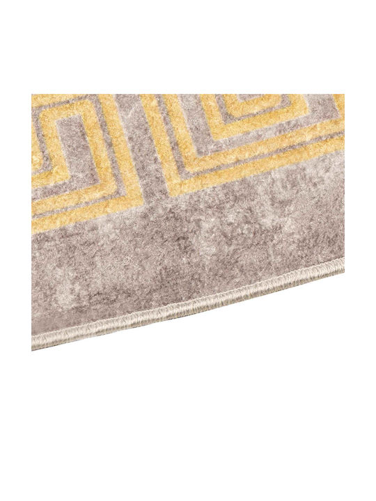 vidaXL Marsa Rutschfest Wohnzimmer Teppich Rechteckig Grau 100x100cm