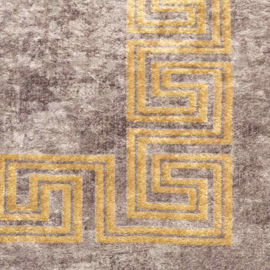 vidaXL Marsa Rutschfest Wohnzimmer Teppich Rechteckig Grau 100x200cm