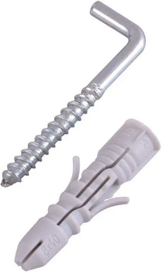 Universal Schraubanker L-Haken Ø6x30mm 10 Stücke Smart