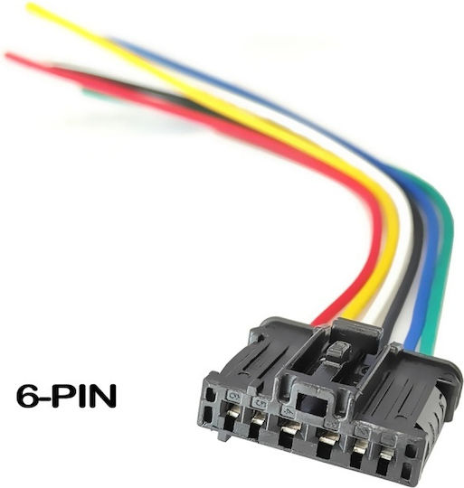 Mufă Stop Spate 6 Pini Conector Cu Fire Precablate 1606248780 Citroen Peugeot 206 207 208 301 307 308 508 1007 2008 Expert Partner