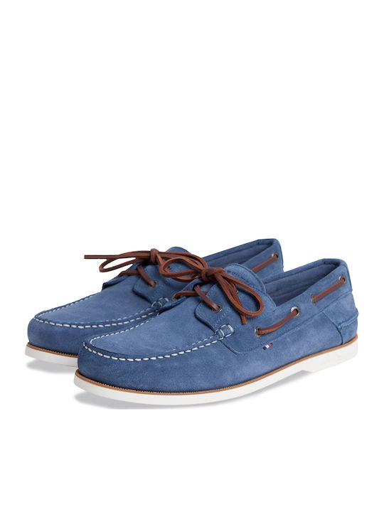 Suede Herren Bootsschuhe in Blau Farbe