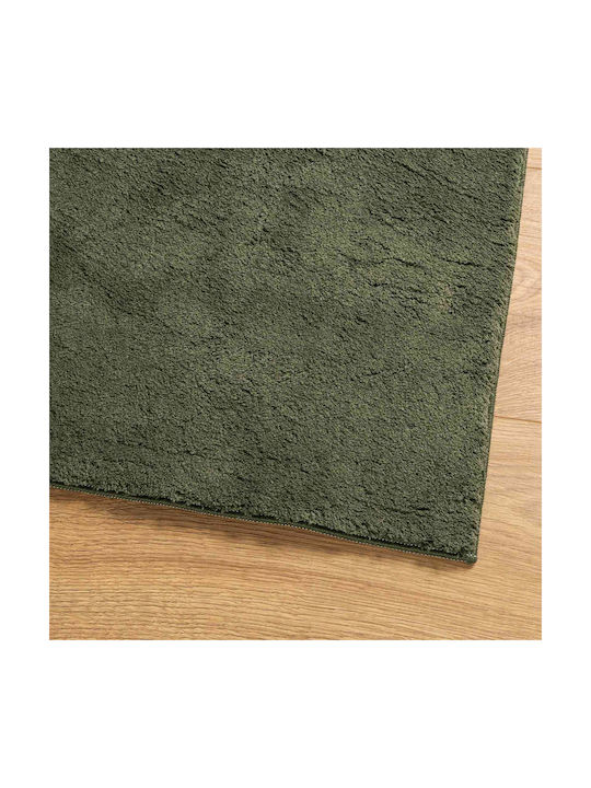 vidaXL vidaXL Rutschfestes Rechteckiges Wohnzimmer Teppich Mit Fransen Dschungel Grün 1000x80cm