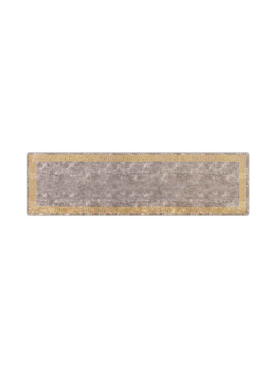 vidaXL Marsa Non-Slip Rectangular Gray Rug 100x350cm