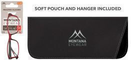 Montana Eyewear Reading Glasses +2.00 in Red Color