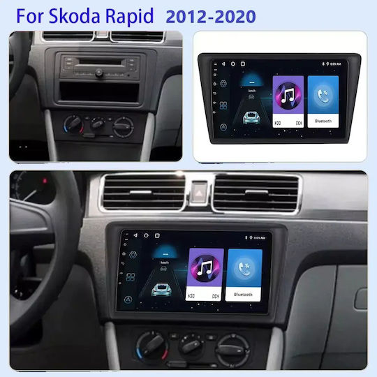 Skoda Rapid 2012-2020 Android Мултимедия 4-64GB Octacore CarPlay Android Auto GPS Wi-Fi Bluetooth SG-304