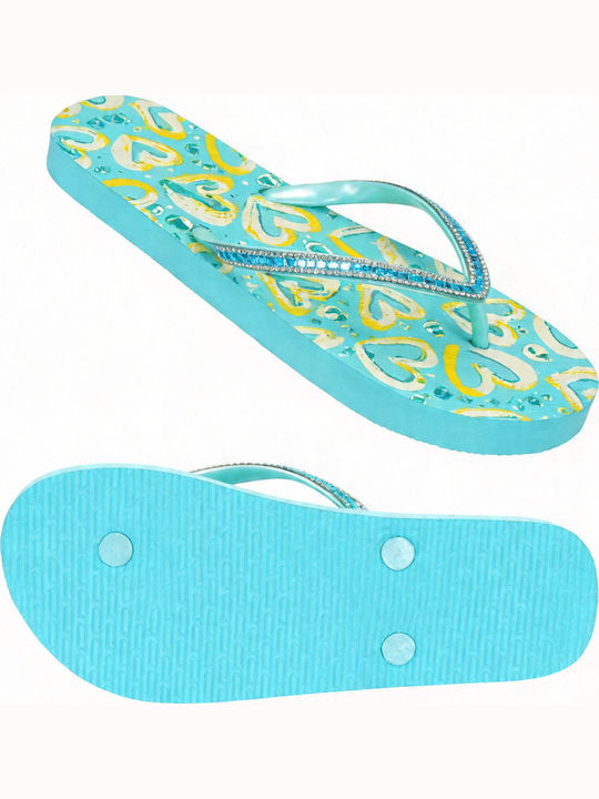Flip Flops In Light Blue Colour
