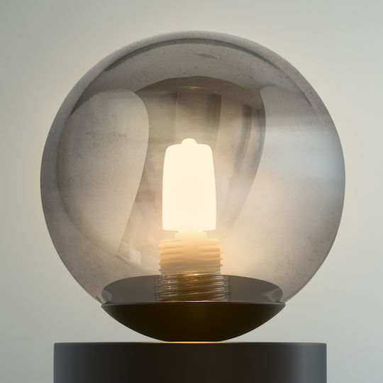 Ideal Lux Perlage TL1 Μεταλλικό Πορτατίφ για Ντουί G9 με Μαύρο Καπέλο και Βάση