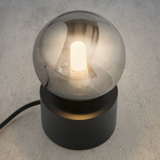 Ideal Lux Perlage TL1 Μεταλλικό Πορτατίφ για Ντουί G9 με Μαύρο Καπέλο και Βάση