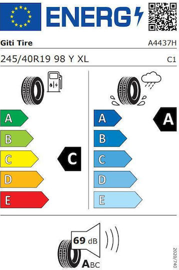 Giti 245/40R19 98Y S2 XL All Season Autoreifen für Passagierauto