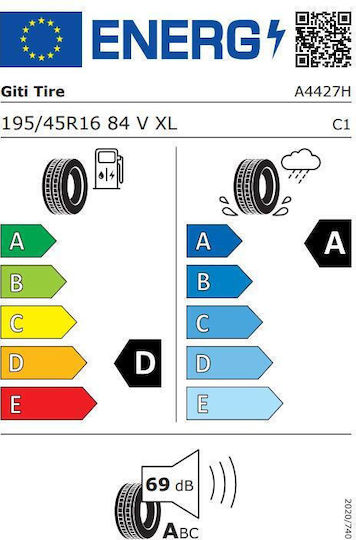 Giti 195/45R16 84V S2 XL Летни гуми Гума за Пътник Кола