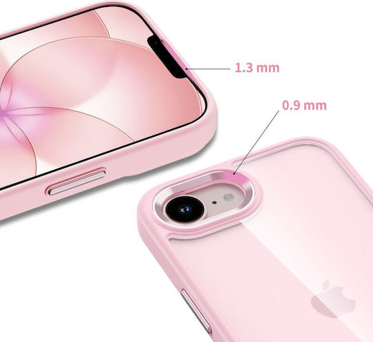 Tech-Protect Magmat Back Cover Silicone / Plastic Pink (iPhone 17e / 16e)