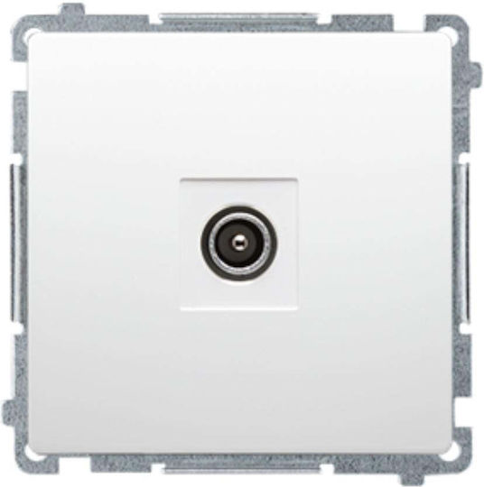Priză antenă Kontakt-simon Simon Basic R-tv capăt alb Bmak3.01/11
