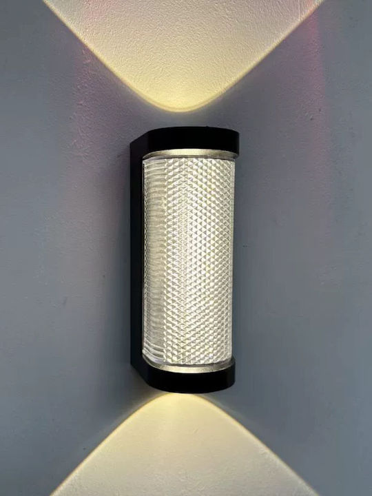 Ax155 Außenwandleuchte Mit Integrierter LED 8W Metall Schwarz