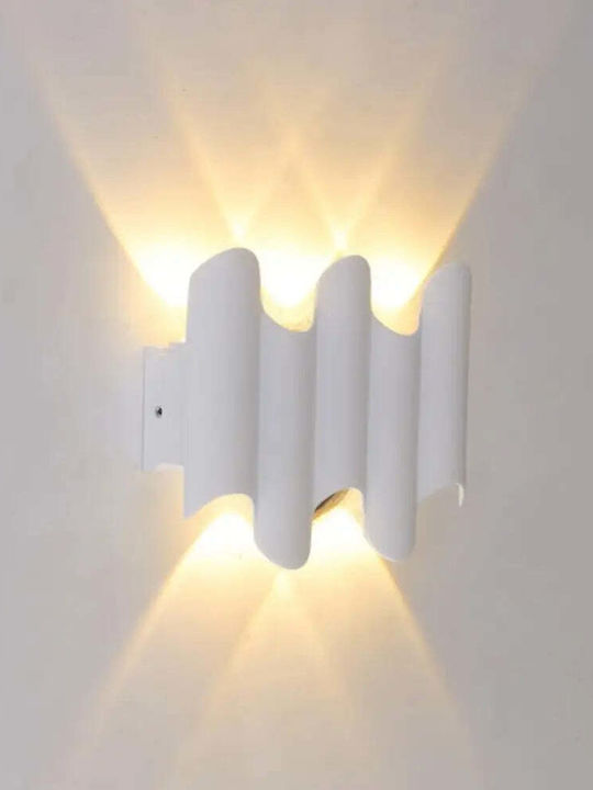 Lightex Wandmontierte Außenbeleuchtung Pulse Weiß