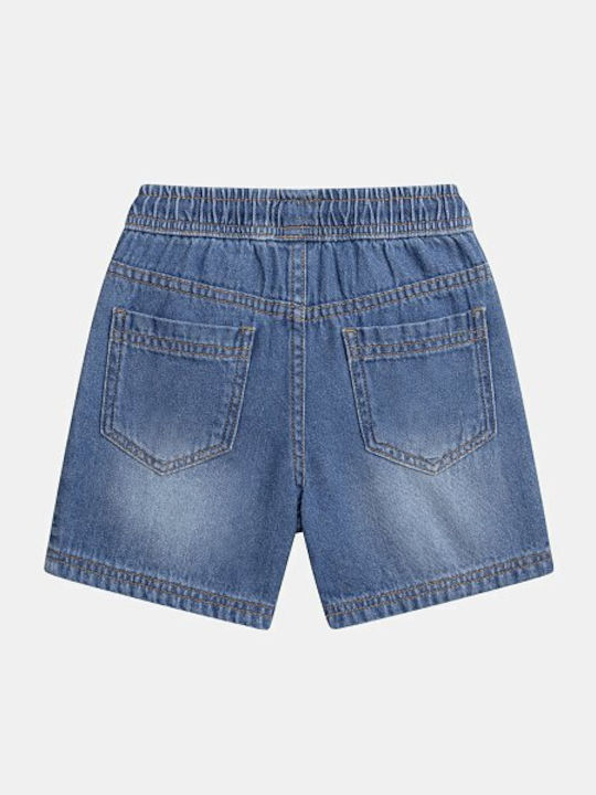 Kinder Shorts Bermudas Stoff Blau