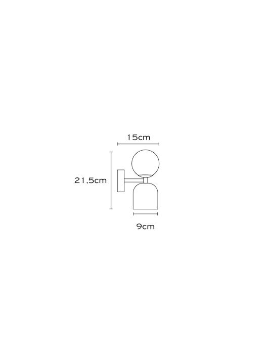 Wall Lamp with GU10 Socket Green Wall Lamp with GU10 Socket Green