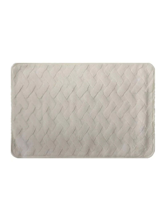 Badematten Linien Creme 45x70cm