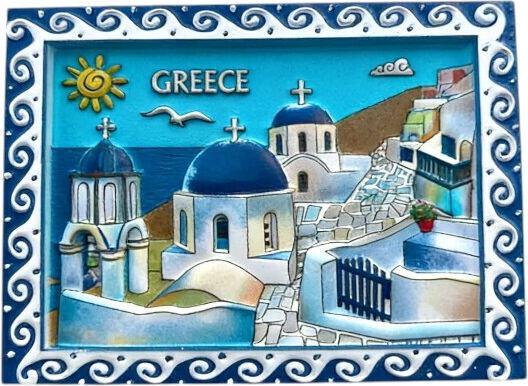 Tourist Decorative Magnet Souvenir Set 12 Pieces Greece 678515