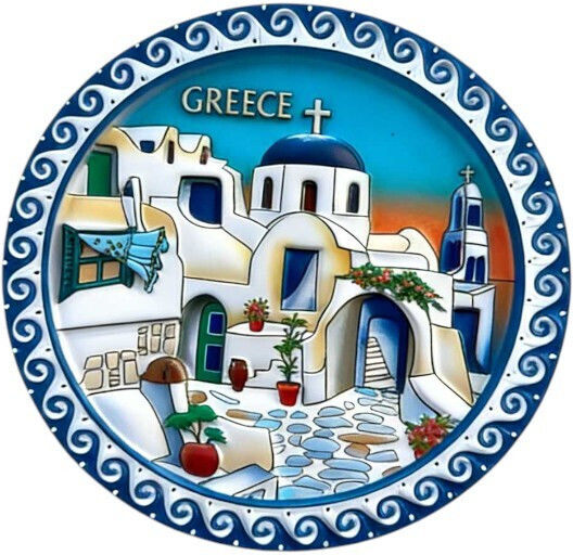 Tουριστικό Μαγνητάκι Souvenir Σετ 12pcs Greece 678532