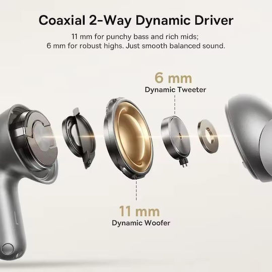 Baseus Bowie MP1 In-ear Bluetooth Handsfree Headphones with Sweat Resistance and Charging Case Cosmic Black