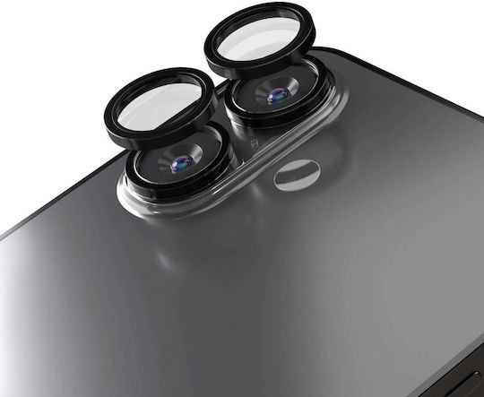Apple Kameraschutz Gehärtetes Glas Black für das Apple iPhone 16, iPhone 16 Plus