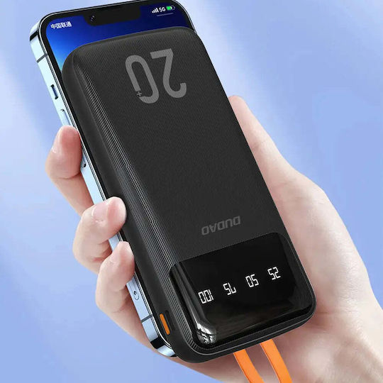Dudao K6Pro + Power Bank 20000mAh Black