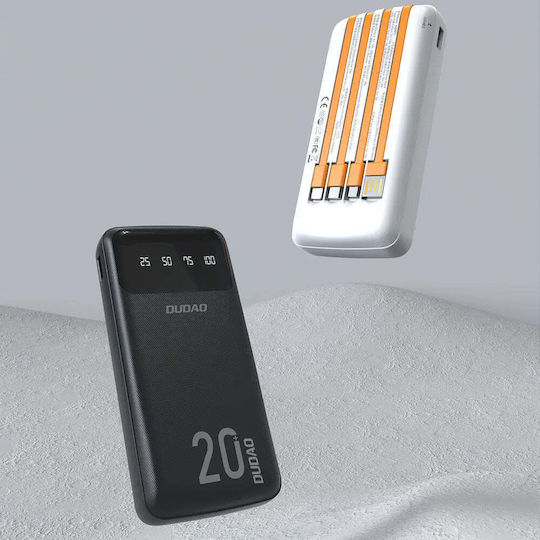 Dudao K6Pro + Power Bank 20000mAh Λευκό