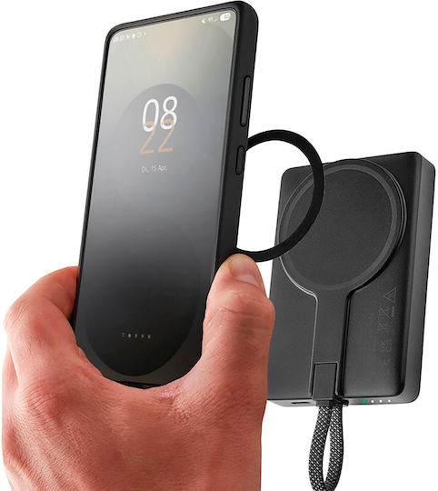 Intenso MC10000 MagSafe Външна Батерия 10000mAh 20W с USB-C Изходен Порт Power Delivery / PPS Черна