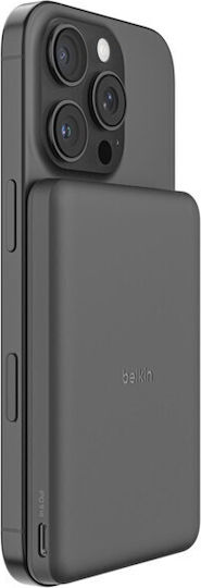 Belkin BoostCharge Slim Magnetic Power Bank 5000mAh 5W with USB-C Port Black