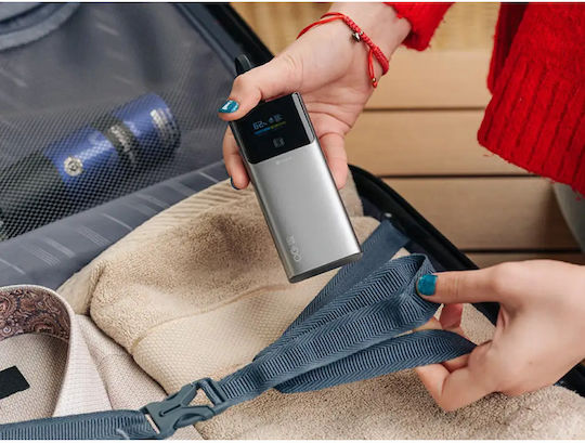 Tracer Comet Power Bank 10000mAh 22.5W με Θύρα USB-A και Θύρα USB-C Μαύρο