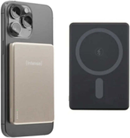 Intenso Mw MagSafe Външна Батерия 5000mAh с USB-C Изходен Порт Бежова