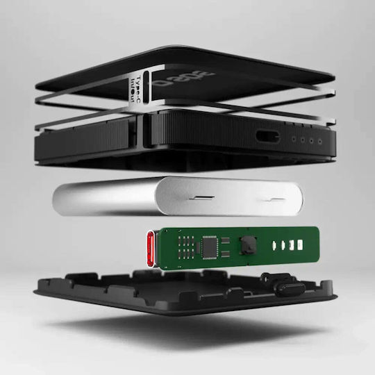 SBS NanoTube Power Bank 5000mAh 10W με Θύρα USB-C Power Delivery Μαύρο