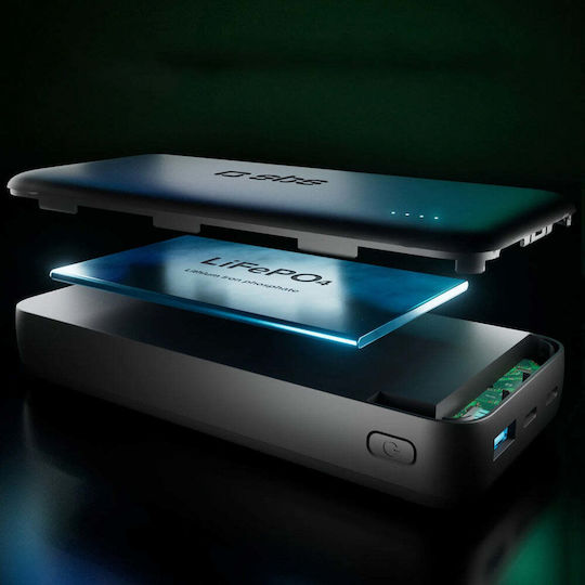 SBS Power Bank 20000mAh 10W με Θύρα USB-A και 2 Θύρες USB-C Μαύρο