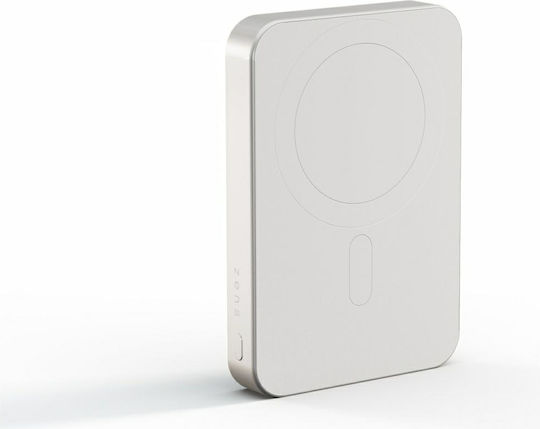 Zens Baterie Externă MagSafe Qi2 10000mAh 15W Cu Port USB-C Power Delivery Albă